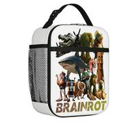 Italian Brainrot Lunch Bag, Insulated Boys Lunch Bag, Thermal Pack Boys Lunch Box, Italian Brainrot Lunch Box, Side Pocket for Water Bottle, Childrens Small Lunchs Box for School, Work, Picnics