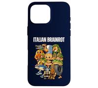 Italian Brainrot Meme Character Vintage Internet Humor Kids Case for iPhone 16 Pro Max