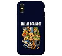 Italian Brainrot Meme Character Vintage Internet Humor Kids Case for iPhone X/XS