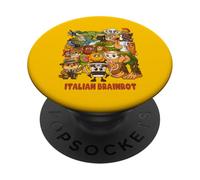 Italian Brainrot Meme Compilation Cute Cozy Anime Style Kids PopSockets Adhesive PopGrip