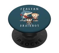 Italian Brainrot Meme Cute Character Music Band Musician Kid PopSockets Adhesive PopGrip