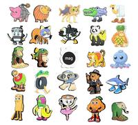 Italian Brainrot Refrigerator Magnets, 24-Pack - Soft Rubber Magnetic Fridge Magnets, Meme Character Set for Fridge/Whiteboard/Locker, Multicolor Home & Office Décor