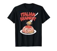 Italian Brainrot, Spaghetti Brain, Retro Comic Fun Meme T-Shirt