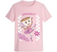 Italian Brainrot T-Shirt for Kids Short Sleeve Summer Tee Supersonic Graphic Top for Boys 100% Cotton Official Merchendise Age 5-13