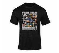 Italian Brainrot T Shirt - Funny Meme Graphic Tee for Kids & Adults, Internet Humour Aesthetic Style Top - Black 78