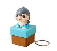 Italian Brainrot Talking Keychain, Tung Tung Tung Sound Fidget Toy, Interactive Stress Relief Keyring with Colorful Lights Gifts for Boys Girls Men Women-B