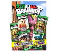 Italian Brainrot Trading Card Game Range Series + 5 Sleeves with 7 Collector Cards, Italian Edition