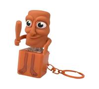 Italian Brainrot Voice Keychain, 3D Printed Tung Tung Tung Sahur Toy, Tralalero Tralala Brainrot Fidget Keyboard Clicker, Fun & Portable Anxiety Relief Gifts for Fans