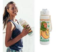 Italian Brainrot Water Bottle,Tung Tung Tung Sahur Italian Brainrot Water Bottle,700Ml Carry Strap & Secure Flip Lock Lid Bottles for Kids & Adults,Tralalero Tralala- Inspired, Giftsfor Fans