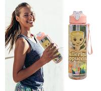 Italian Brainrot Water Bottle,Tung Tung Tung Sahur Italian Brainrot Water Bottle,700Ml Carry Strap & Secure Flip Lock Lid Bottles for Kids & Adults,Tralalero Tralala- Inspired, Giftsfor Fans