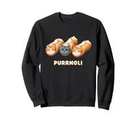Italian Cannoli Purrnoli Cute Kawaii Cat Sicilian Italy Food Sweatshirt