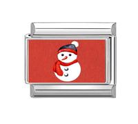 Italian Charm Link Beads Stainless Steel Christmas Jewelry Finding Jewelry Accessories Suitable for Making Modular Christmas