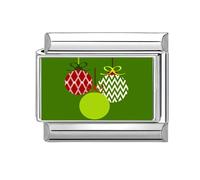 Italian Charm Link Beads Stainless Steel Christmas Jewelry Finding Jewelry Accessories Suitable for Making Modular Christmas