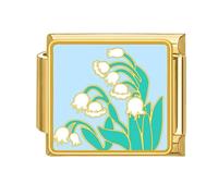 Italian Charm Link Jewelry Making Part Module Accessaries Flower Theme Making Supplies For Jewelry Necklace Modular