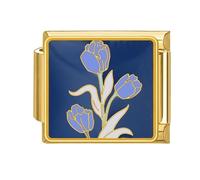 Italian Charm Link Jewelry Making Part Module Accessaries Flower Theme Making Supplies For Jewelry Necklace Modular
