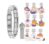 Italian Charm, Modulars Connection for Jewelry | Stainless Steel Texture for Making Supplies, Suitable for Jewelry Enthusiasts, Jewelry Findings