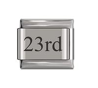 Italian Charms Number Birthday Dates Days Charms fits all Classic 9mm Bracelets UK stock (23rd)