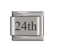 Italian Charms Number Birthday Dates Days Charms fits all Classic 9mm Bracelets UK stock (24th)