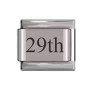 Italian Charms Number Birthday Dates Days Charms fits all Classic 9mm Bracelets UK stock (29th)