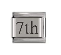 Italian Charms Number Birthday Dates Days Charms fits all Classic 9mm Bracelets UK stock (7th)