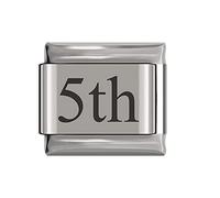 Italian Charms Number Birthday Dates Days Charms fits all Classic 9mm Bracelets UK stock (E-5th)