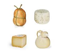 Italian cheese tasting box | Saving pack | Smoked Provola 450g, Salted Primo cheese with pepper 950g, Pastorino Sardo 650g and Classic Caciocavallo 750g