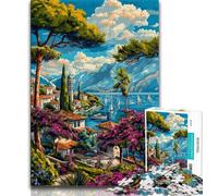 Italian Cityscape Puzzles for Teenagers Teens 1000pc Puzzle,Help The Brain Exercise Addictive Toys to Cultivate Patience A Work of Art 75x50cm