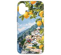 Italian Coast with Amalfi Lemons from the Mediterranean Sea Case for iPhone 16 Plus