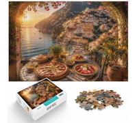 Italian Coastal Feast 1000 Piece Jigsaw, New Year Gift, 1000pcs (75x50cm)