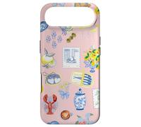 Italian Coastal Lemons and Sardines Rome Cocktails on Pink Case for iPhone Air