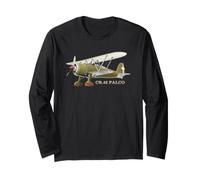 Italian CR.42 Falco WWII Biplane Fighter Diagram Long Sleeve T-Shirt