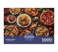 Italian Cuisine Feast 1000pc Puzzle for Adults Jigsaw Puzzle Extra-Thick Cardboard Stress Relief Travel Adults Kids 12+ Brain Training Puzzle 70x50cm/1000pcs
