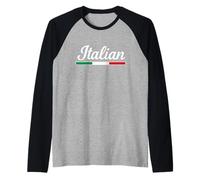 Italian Cursive Raglan Baseball Tee