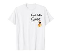 Italian Dad Wedding Italy Chicken Sposa Bride Value Graphic T-Shirt, Men, White, S