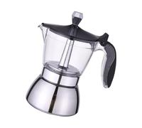 Italian Design Coffee Pots with Visible Brewing Process 4/6 Cup Capacity Great for Enhancing Your Daily Coffee Ritual Stainless Steel Pot