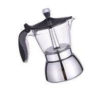 Italian Design Coffee Pots with Visible Brewing Process 4/6 Cup Capacity Great for Enhancing Your Daily Coffee Ritual Stainless Steel Pot
