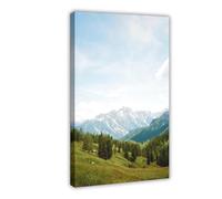 Italian Dolomites Mountains Landscape Travel Poster Canvas Poster Wall Art Decor Print Picture Paintings for Living Room Bedroom Decoration 08x12inch(20x30cm)