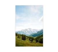 Italian Dolomites Mountains Landscape Travel Poster Canvas Poster Wall Art Decor Print Picture Paintings for Living Room Bedroom Decoration 12x18inch(30x45cm)