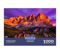 Italian Dolomites Seceda Wooden Jigsaw Puzzle Waterproof 1000 Piece Puzzles for Adults Challenging And Brainteasing Educational Games