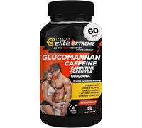 Italian Elite® Elite Extreme 60 Capsules. Dietary Supplement with Caffeine, Green Tea, Carnitine, Glucomannan, Apple Cider Vinegar, and Guarana. Support for an Active Lifestyle, Energy, and Focus.