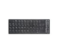 Italian English French Arabic Cangjie Wubi Chinese German Russian Korean Japanese Thai Spanish Hebrew Keyboard Sticker Alphabet Keyboard Layout Sticker For Laptop Desktop Computer (Arabic)