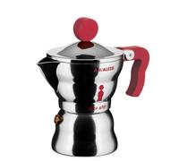Italian Espresso Coffee Maker: 1 Cup Alessi Red, Aluminium