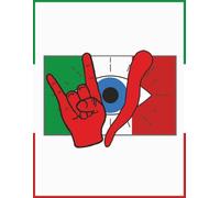 Italian Evil Eye il Malocchio Maloik Malocchio Notebook: College Ruled Lined Blank Journal Sketchbook Doodling Notes Planner Diary