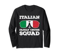 Italian Family Cruise Squad Summer Italy Vacation Matching Long Sleeve T-Shirt