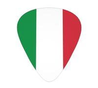 Italian flag 12 Piece Guitar Pick Set Durable Non Slip Different Sizes for Electric Guitar Acoustic Guitar Ukulele
