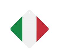 Italian Flag Car Air Fresheners Cards - 6 Pieces,Cardstock Scented Decor For Cars,Bedrooms, Closets