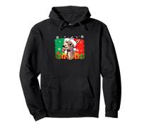 Italian Flag Christmas Santa Donkey Sunglasses Family Group Pullover Hoodie