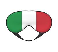 Italian Flag Comfortable Sleeping Aid Soft Eye Mask Adjustable Blackout Cover Reversible Night Rest