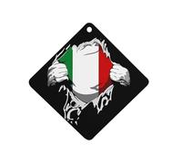 Italian Flag Cute Car Air Fresheners Long Lasting Scent Car Mirror Hanging Scented Cards Tablets Rhombus
