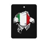 Italian Flag Cute Car Air Fresheners Long Lasting Scent Car Mirror Hanging Scented Cards Tablets Square